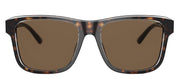 Emporio Armani EA 4208 605273 Pillow Plastic Havana Sunglasses with Brown Lens