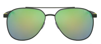 Emporio Armani KIDS EK 2001 30173R Pilot Metal Green Sunglasses with Green Mirror Lens