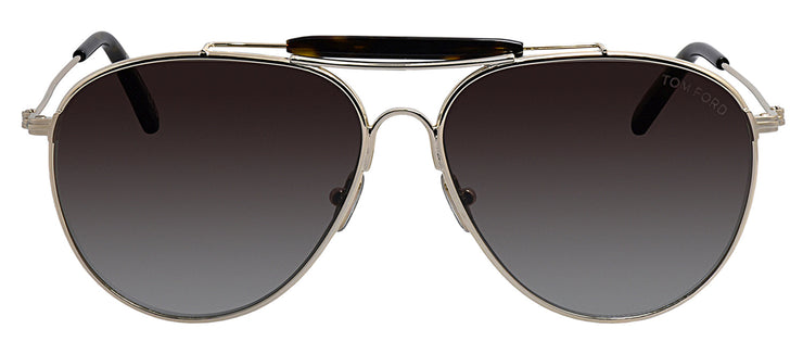 Tom Ford FT 0995 32F Pilot Metal Gold Sunglasses with Brown Gradient Lens