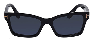 Tom Ford FT 1085 01A Cat Eye Acetate Black Sunglasses with Smoke Classic Lens