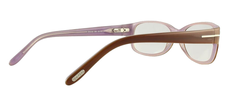 Tom Ford FT 5143 056 Rectangular Plastic Havana Eyeglasses with Clear Demo Lenses