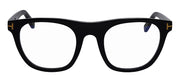 Tom Ford FT 5895-B 001 Round Acetate Black Eyeglasses with Grey Gradient Lens