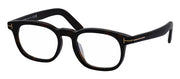 Tom Ford FT 5930-D-B 052 Square Acetate Havana Eyeglasses with Transparent Demo Lens