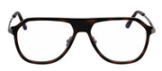 Tom Ford FT 5943-B 056 Navigator Acetate Light Brown Eyeglasses with Transparent Demo Lens