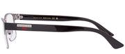 Gucci GG 0750O 001 Rectangle Metal Black Eyeglasses with Demo Lens