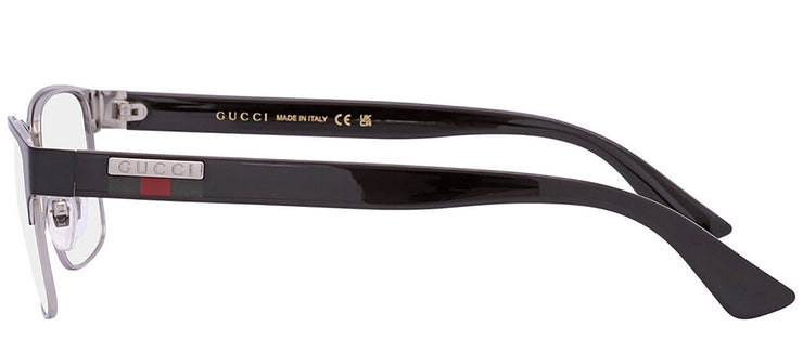 Gucci GG 0750O 001 Rectangle Metal Black Eyeglasses with Demo Lens