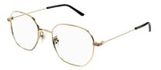 Gucci GG 1125OA 001 Round Metal Gold Eyeglasses with Transparent Demo Lens