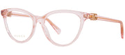 Gucci GUCCI LOGO GG 1179O 007 Cat-Eye Plastic Pink Eyeglasses with Logo Stamped Demo Lenses
