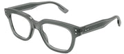 Gucci GUCCI LOGO GG 1219O 003 Square Plastic Grey Eyeglasses with Logo Stamped Demo Lenses