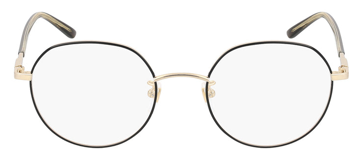 Gucci GUCCI LOGO GG 1349O 003 Round Metal Gold Eyeglasses with Logo Stamped Demo Lenses