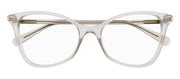 Gucci GUCCI LOGO GG 1360O 004 Cat-Eye Plastic Beige Eyeglasses with Logo Stamped Demo Lenses