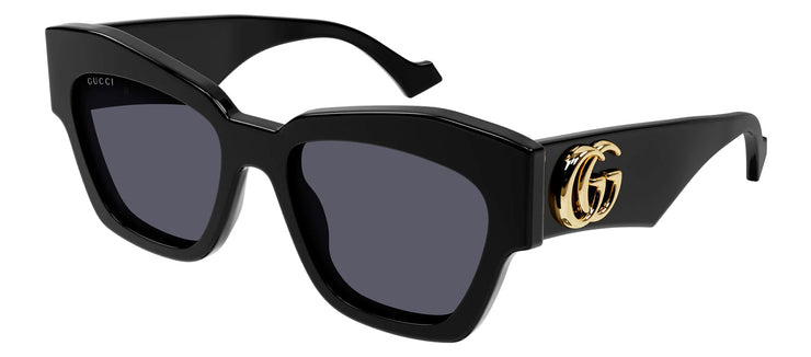 Gucci GG 1422S 001 Cat-Eye Plastic Black Sunglasses with Grey Lens