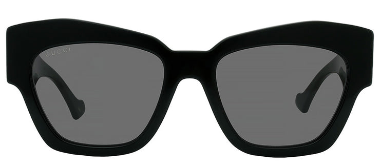 Gucci GG 1422S 001 Cat-Eye Plastic Black Sunglasses with Grey Lens