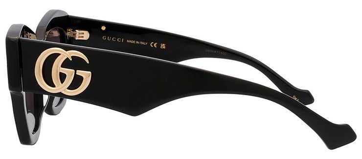 Gucci GG 1422S 001 Cat-Eye Plastic Black Sunglasses with Grey Lens