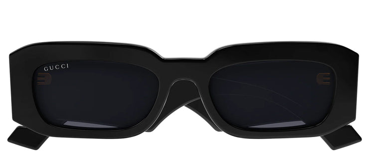 Gucci GG 1426S 001 Rectangle Plastic Black Sunglasses with Grey Lens