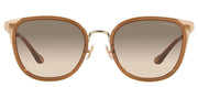 Coach HC 7135 565413 Square Metal Brown Sunglasses with Brown Gradient Lens