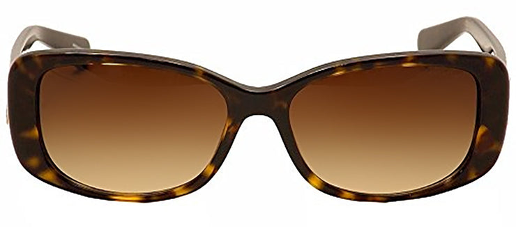 Coach HC 8168 512013 Rectangle Plastic Tortoise Sunglasses with Brown Gradient Lens