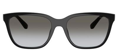 Coach HC 8429D 50023C Square Plastic Black Sunglasses with Grey Gradient Lens