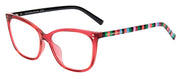 Kate Spade KS Aubree 0T7 Cat-Eye Plastic Red Reading Glasses with Clear Blue Block Coating Lens