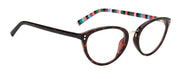 Kate Spade KS Emilia 086 Oval Plastic Havana Eyeglasses with Clear Blue Block Lens