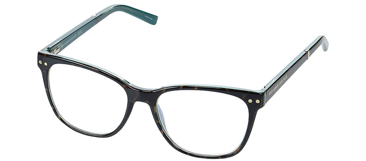 Kate Spade KS Joyanne IPR Square Plastic Havana Eyeglasses with Clear Blue Block Lens
