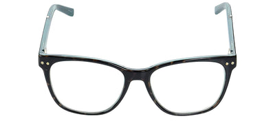 Kate Spade KS Joyanne IPR Square Plastic Havana Eyeglasses with Clear Blue Block Lens