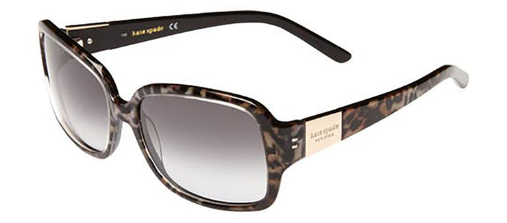 Kate Spade KS LULU/S 086_HA Rectangle Plastic Havana Sunglasses with Brown Gradient Lens