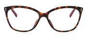 Kate Spade KS Milena 086 Cat-Eye Plastic Havana Eyeglasses with Clear Blue Block Lens