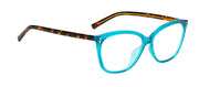 Kate Spade KS Milena ZI9 Cat-Eye Plastic Blue Reading Glasses with Clear Blue Block Lens