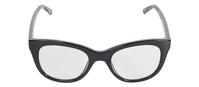 Kate Spade KS Odessa/BB 807 Oval Plastic Black Eyeglasses with Clear Blue Block Coating Lens