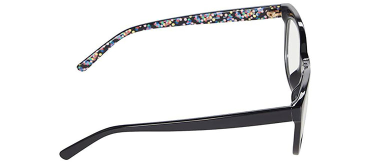 Kate Spade KS Odessa/BB 807 Oval Plastic Black Readers with Clear Blue Block Coating Lens