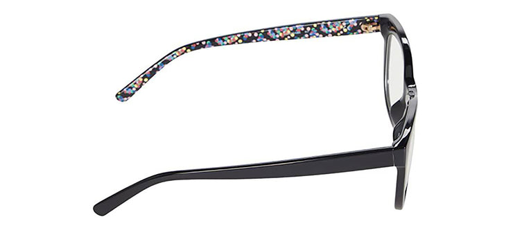 Kate Spade KS Odessa/BB 807 Oval Plastic Black Eyeglasses with Clear Blue Block Coating Lens