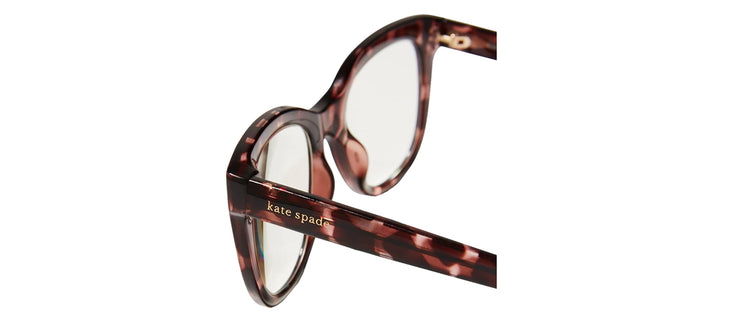 Kate Spade KS Odessa/BB HT8 Oval Plastic Havana Readers with Clear Blue Block Coating Lens