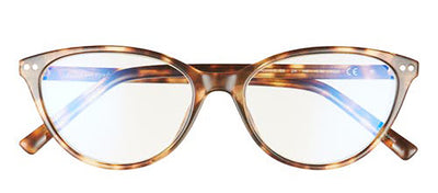 Kate Spade KS Roanne/BB 2IK Cat-Eye Plastic Gold Reading Glasses with Clear Blue Block Lens