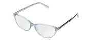 Kate Spade KS Roanne/BB PJP Cat-Eye Plastic Blue Reading Glasses with Clear Blue Block Lens