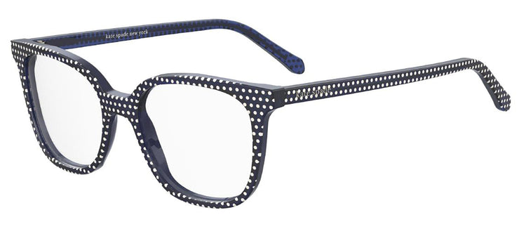 Kate Spade KS Rome/O PJP Rectangle Plastic Blue Reading Glasses with Clear Blue Block Lens