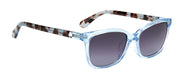 Kate Spade KS Tabitha/S PJP Square Plastic Blue Sunglasses with Grey Gradient Lens