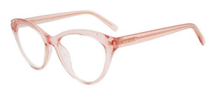 Kate Spade KS Xara/BB 35J Cat-Eye Plastic Pink Reading Glasses with Clear Blue Block Lens