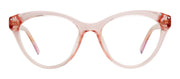 Kate Spade KS Xara/BB 35J Cat-Eye Plastic Pink Reading Glasses with Clear Blue Block Lens