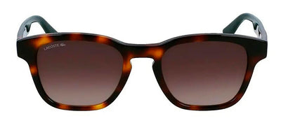 Lacoste LA 986S 240 Square Plastic Tortoise Sunglasses with Brown Gradient Lens
