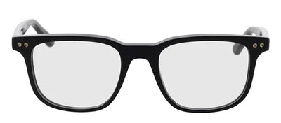 MontBlanc MILLENNIALS MB 0256O 005 Rectangle Plastic Black Eyeglasses with Logo Stamped Demo Lenses
