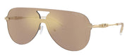 Michael Kors CYPRUS MK 1149 10145A Pilot Metal Gold Sunglasses with Brown Mirror Lens