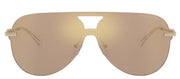 Michael Kors CYPRUS MK 1149 10145A Pilot Metal Gold Sunglasses with Brown Mirror Lens