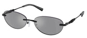 Michael Kors MANCHESTER MK 1151 1005/1 Oval Metal Black Sunglasses with Grey Lens