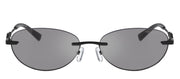 Michael Kors MANCHESTER MK 1151 1005/1 Oval Metal Black Sunglasses with Grey Lens