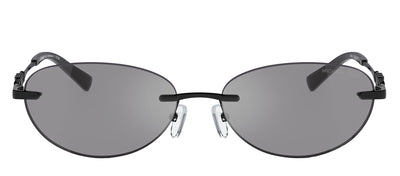 Michael Kors MANCHESTER MK 1151 1005/1 Oval Metal Black Sunglasses with Grey Lens