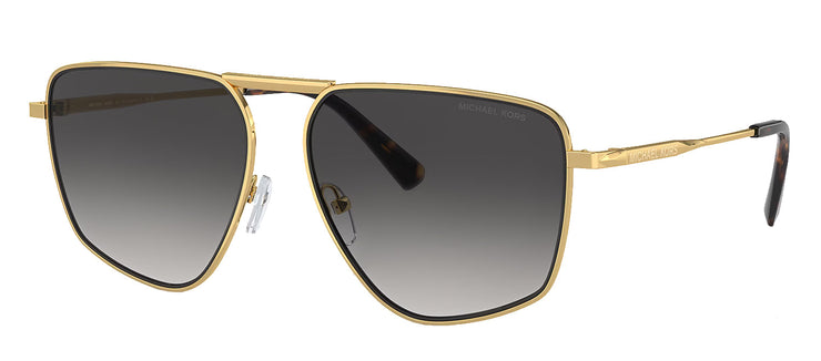 Michael Kors SILVERTON MK 1153 18968G Pilot Metal Gold Sunglasses with Grey Gradient Lens