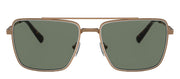 Michael Kors MK 1154 18993H Square Metal Gold Sunglasses with Green Lens