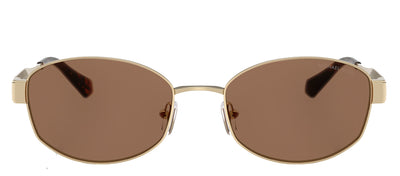 Michael Kors MONTE CARLO MK 1161 101473 Oval Metal Gold Sunglasses with Brown Lens