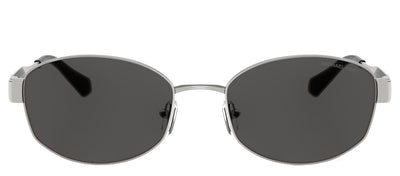 Michael Kors MONTE CARLO MK 1161 189387 Oval Metal Silver Sunglasses with Grey Lens